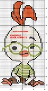 Schema punto croce chicken little 3