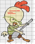 Schema punto croce chicken little musica