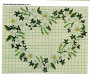 Schema punto croce cuscino portafedi