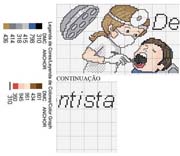Schema punto croce dentista