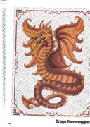 Schema punto croce drago