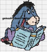 Schema punto croce eeyore legge
