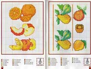 Schema punto croce frutta 4