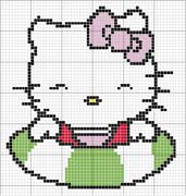 Schema punto croce hello kitty salvagente