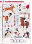 Schema punto croce ippica