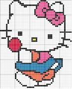 Schema punto croce kitty leccalecca