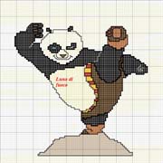 Schema punto croce kung fu panda