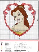 Schema punto croce la bella 3