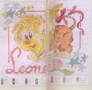 Schema punto croce leone