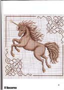 Schema punto croce liocorno