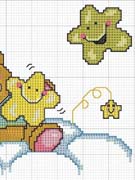 Schema punto croce Luna-stelle-3