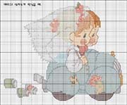 Schema punto croce matrimonio