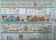 Schema punto croce Motivi-per-bambini