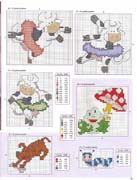 Schema punto croce Mucche-salvagente