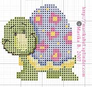 Schema punto croce Piccola-tartaruga