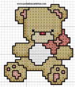 Schema punto croce Piccolo-orso