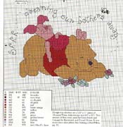 Schema punto croce Pimpi-su-pooh
