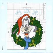 Schema punto croce Pippo-natale-1