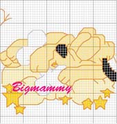 Schema punto croce Pluto-dorme