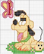 Schema punto croce Pluto-farfalla