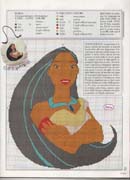 Schema punto croce Pocahontas