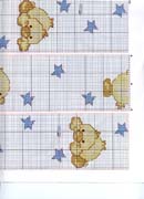 Schema punto croce Pulcino-stelle-1