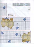 Schema punto croce Pulcino-stelle-2