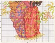 Schema punto croce Ragazza-orientale-2