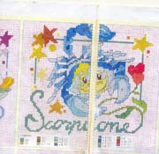 Schema punto croce scorpione