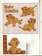 Schema punto croce simba