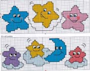 Schema punto croce Stelle-7