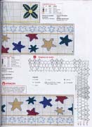 Schema punto croce Stelline