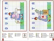 Schema punto croce stirare e cucinare