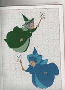 Schema punto croce streghe