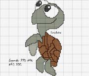 Schema punto croce Tartarughina