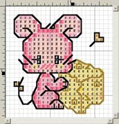 Schema punto croce Topo