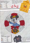 Schema punto croce Topolino-marinaio