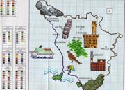 Schema punto croce Toscana 2