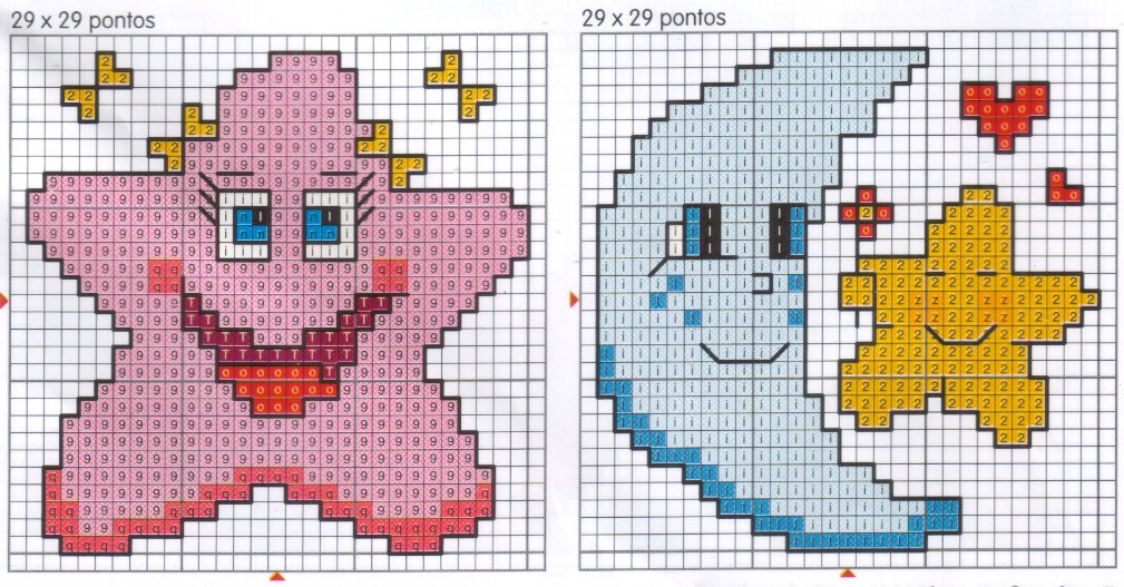 Schema punto croce Stelle