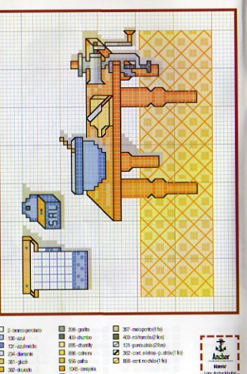 Schema punto croce Tavolo