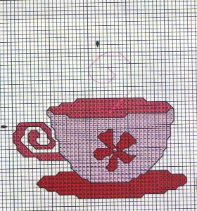 Schema punto croce Tazza