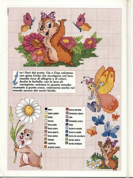 Schema punto croce Tico teco 4