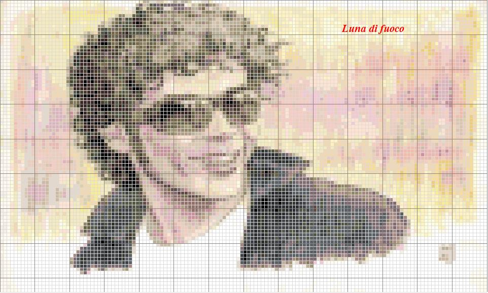 Schema punto croce Valentino rossi