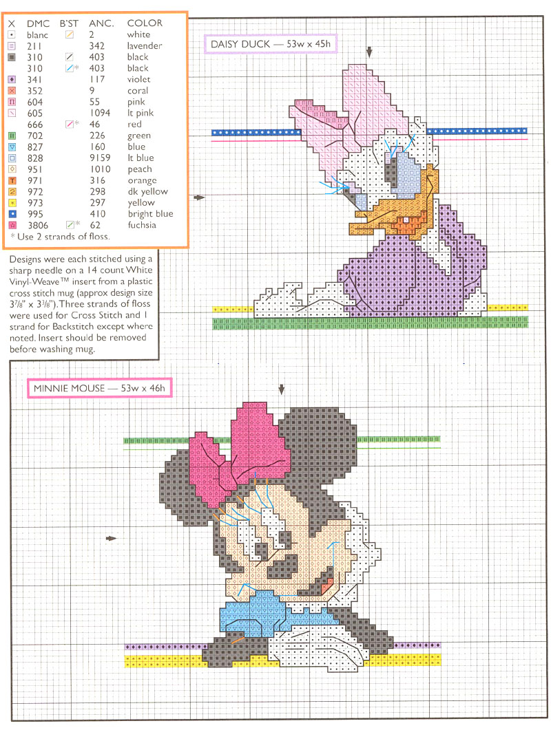 Schema punto croce Walt disney 2