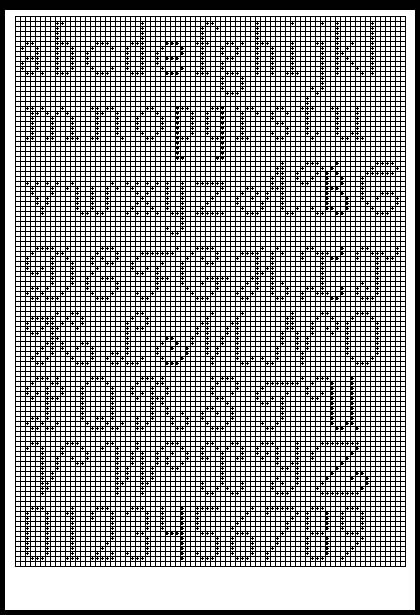 Schema punto croce Alfabeto 9