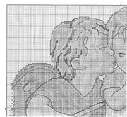 Schema punto croce Angeli custodi 2