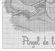 Schema punto croce Angeli custodi 3