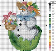 Schema punto croce Aprile