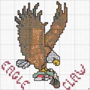 Schema punto croce Aquila