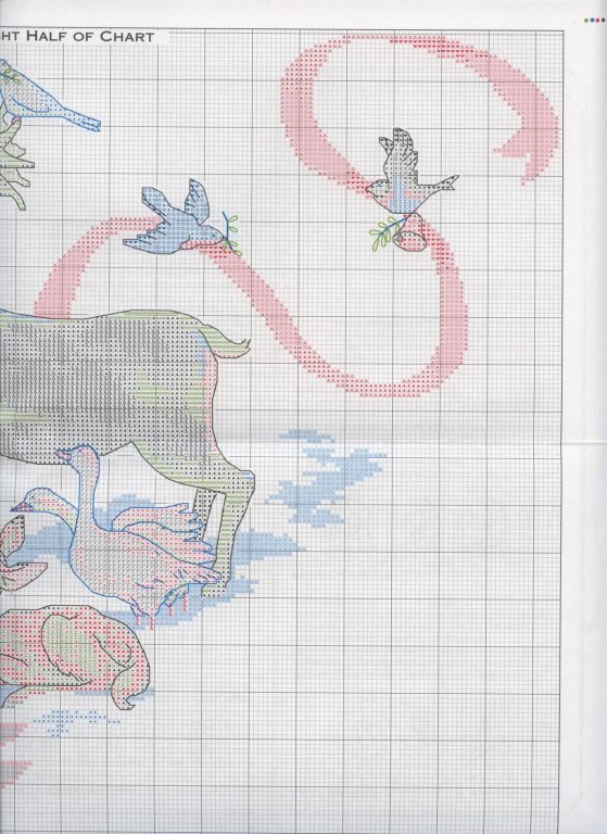 Schema punto croce Babbonatale animali 4